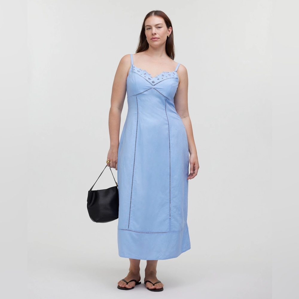 Madewell linen midi dress
